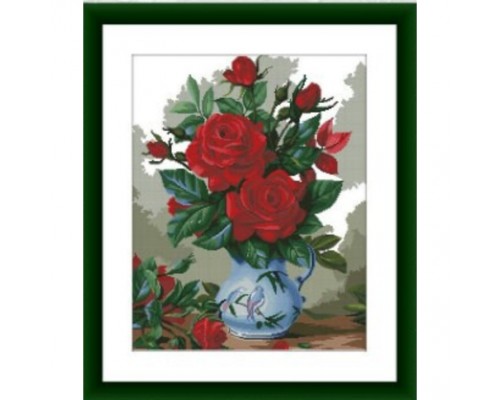 Set za vez "Kraljevske ruže" štampano platno 40 х 50cm WLD-EK-0134