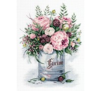 Set za vez "Akvarelni buket" 27 х 35cm PANNA GMA C-7050 Set za vez "Akvarelni buket" 27 х 35cm PANNA GMA C-7050