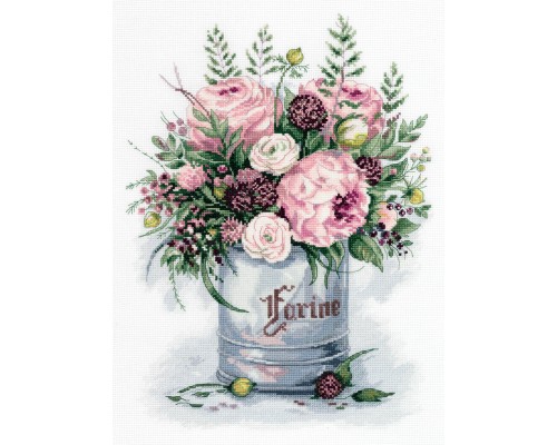 Set za vez "Akvarelni buket" 27 х 35cm PANNA GMA C-7050