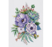 Set za vez "Anemoni i sukulenti" 18 х 23cm PANNA GMA C-7185 Set za vez "Anemoni i sukulenti" 18 х 23cm PANNA GMA C-7185