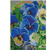 Set za vez Perle "Cvece" 45x35 cm 02wld-065