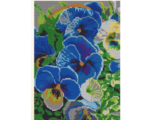 Set za vez Perle "Cvece" 45x35 cm 02wld-065