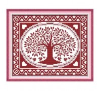 Set za vez. Uzorak na platnu "Stablom sreće" 20x17cm 2WLD-070