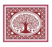 Set za vez. Uzorak na platnu "Stablom sreće" 20x17cm 2WLD-070