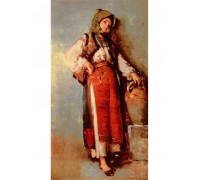 Goblenset "Seljanka s vrčem" 3WLD-14 18x35 Goblenset "Seljanka s vrčem" 3WLD-14 18x35