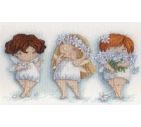 Komplet za vez "Tratinčice cvjetaju u vrtu" 16х28 cm M.P. Studio 3WLD-041 Komplet za vez "Tratinčice cvjetaju u vrtu" 16х28 cm M.P. Studio 3WLD-041