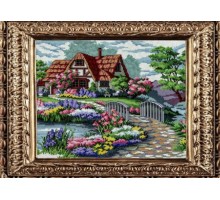 Komplet za vez Kuca / 40x50 cm 4WLD-28