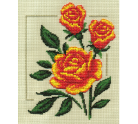 Set za vez. Perlice "vrtna ruža" 18x20 cm C-0980 9WLD-0980