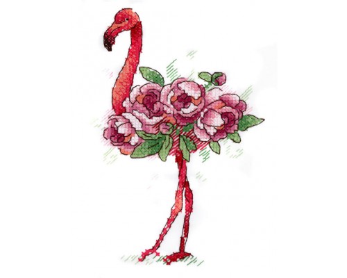 Set za vez "Božur" 19,5 * 29,5 02WLD-041