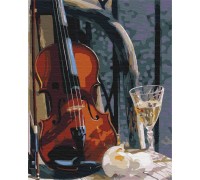 Slika po brojevima "Violina i vino" 40x50cm na platnu BS24650 Brushme