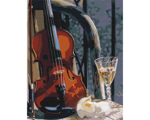 Slika po brojevima "Violina i vino" 40x50cm na platnu BS24650 Brushme