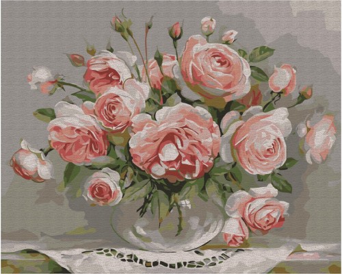 Slika po brojevima "Rosy na stolu" 40x50cm na platnu BS436 Brushme