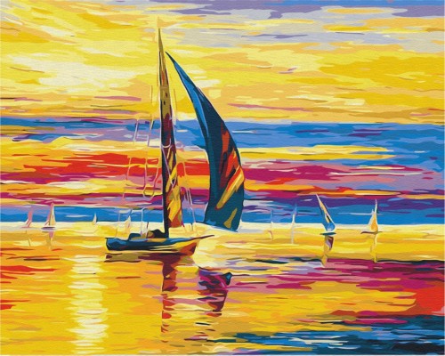 Slika po brojevima "Ugodan izlazak sunca" 40x50cm na platnu BS51393 Brushme