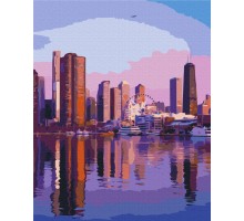 Slika po brojevima "Megagrad u zoru" 40x50cm na platnu BS52521 Brushme