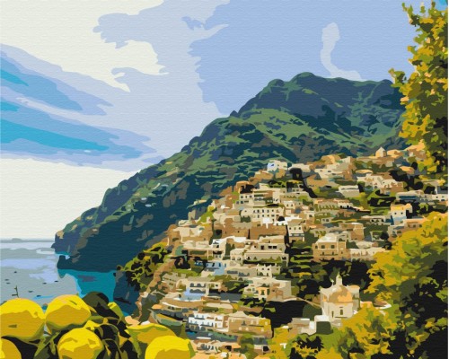 Slika po brojevima "Selo u zelenilu" 40x50cm na platnu BS52715 Brushme
