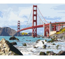 Slika po brojevima "Most San Francisco" 40x50cm na platnu BS7979 Brushme