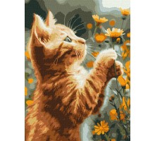 Slika po brojevima "Crveno pahuljasto" 30x40cm na platnu KHO6607