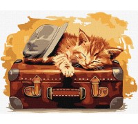 Slika po brojevima "Spremni za putovanje" 30x40cm na platnu KHO6613 Slika po brojevima "Spremni za putovanje" 30x40cm na platnu KHO6613