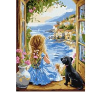 Slika po brojevima "Djevojka iz snova" 30x40cm na platnu KHO8493 Slika po brojevima "Djevojka iz snova" 30x40cm na platnu KHO8493