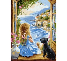 Slika po brojevima "Djevojka iz snova" 30x40cm na platnu KHO8493