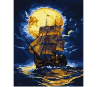 Slika po brojevima "Gdje se nebo susreće s morem" s dodatnim metalik bojama 40x50cm na platnu KHO6375 Slika po brojevima "Gdje se nebo susreće s morem" s dodatnim metalik bojama 40x50cm na platnu KHO6375