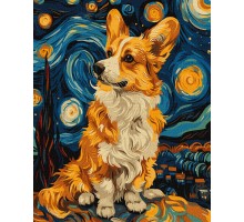 Slika po brojevima "Preslatki korgi" 40x50cm na platnu KHO6595