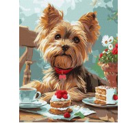 Slika po brojevima "Jorkširski čaj" 40x50cm na platnu KHO6629 Slika po brojevima "Jorkširski čaj" 40x50cm na platnu KHO6629