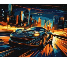 Slika po brojevima "Noćni grad" 40x50cm na platnu KHO3644