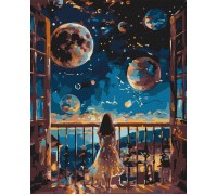 Slika po brojevima "Sanjiva noć" 40x50cm na platnu KHO5138 Slika po brojevima "Sanjiva noć" 40x50cm na platnu KHO5138