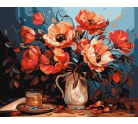 Slika po brojevima "Šareni makovi" 40x50cm na platnu KHO5679 Slika po brojevima "Šareni makovi" 40x50cm na platnu KHO5679