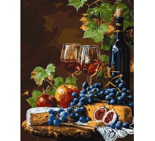 Slika po brojevima "Omiljeno vino" 40x50cm na platnu KHO5699