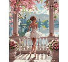 Slika po brojevima "Divna balerina" 40x50cm na platnu KHO8441