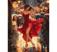 Slika po brojevima "Ples na kiši" 40x50cm na platnu KHO8498