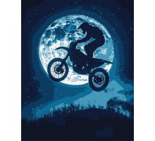 Slika po brojevima "Noćna vožnja" s metalik bojama 40x50cm na platnu KHO8580