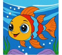 Slika po brojevima "Riba iz snova" 25x25cm na platnu KHO6199 Slika po brojevima "Riba iz snova" 25x25cm na platnu KHO6199