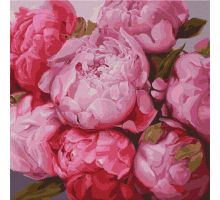 Slikanje po brojevima "Nježni peonies" 50x50 IDY KHO2986