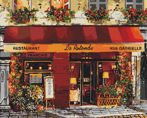 Slikanje po brojevima "Lagani restoran" 40x50 IDY KH2193