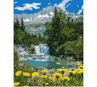 Slikanje po brojevima "Planinska reka" 40x50 IDY KH2283