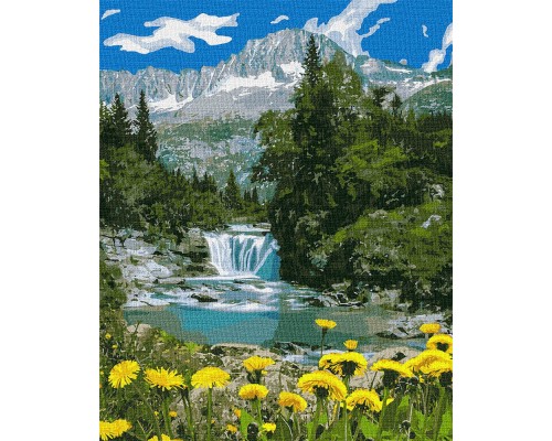 Slikanje po brojevima "Planinska reka" 40x50 IDY KH2283
