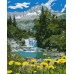 Slikanje po brojevima "Planinska reka" 40x50 IDY KH2283