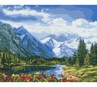 Slikanje po brojevima "Alpsko savršenstvo" 40x50 IDY KH2288