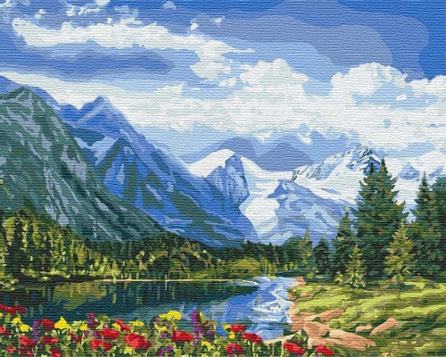 Slikanje po brojevima "Alpsko savršenstvo" 40x50 IDY KH2288