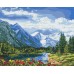 Slikanje po brojevima "Alpsko savršenstvo" 40x50 IDY KH2288