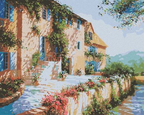 Slikanje po brojevima "Na sunčanoj strani ulice" 40x50 IDY KH2298