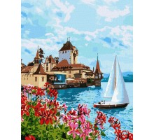 Slikanje po brojevima "Jasna Švicarska" 40x50 IDY KH2758