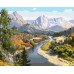 Slikanje po brojevima "Jesen u planinama" 40x50 IDY KH2848