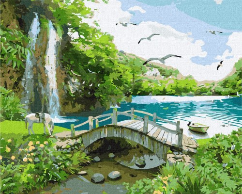 Slika po brojevima "Rajskij zaliv" 40x50 IDY KH2860