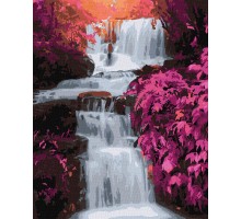 Slikanje po brojevima "Tropski vodopad" 40x50 IDY KH2862