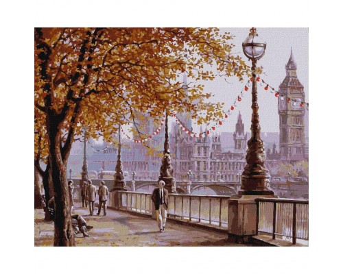 Slikanje po brojevima "Jesen London" 40x50 IDY KH2876