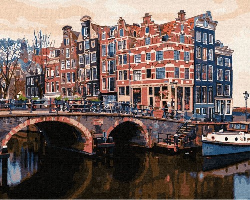 Slikanje po brojevima "Slatki Amsterdam" 40x50 IDY KH3615